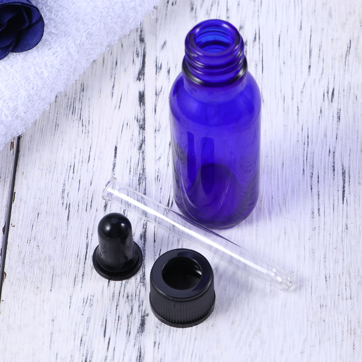 Reusable Bottle - 10 ชิ้น ขวดแก้วสำหรับน้ำมันหอมระเหย ขนาด 20 มล.