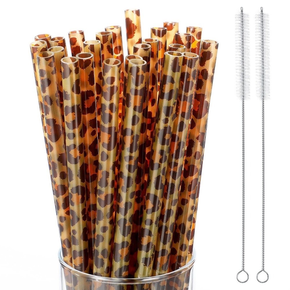 หลอดดูดน้ำลายเสือดาวสุดฮิต หลอ - Reusable Straw บทวิจารณ์และราคา