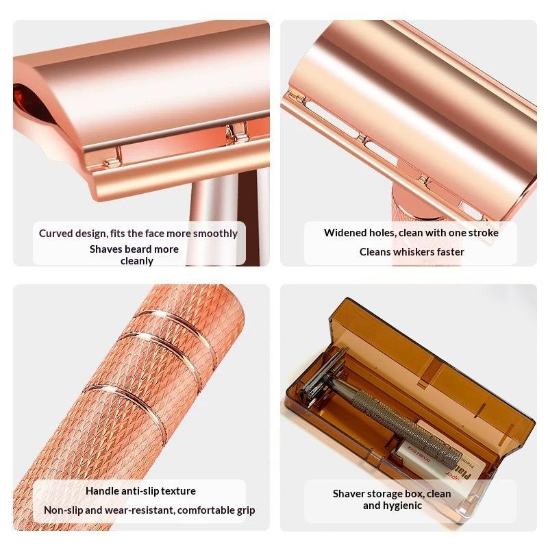 มีดโกนโลหะแบบใช้ซ้ำได้ เป็นมิต - Safety Razor Handle บทวิจารณ์และราคา