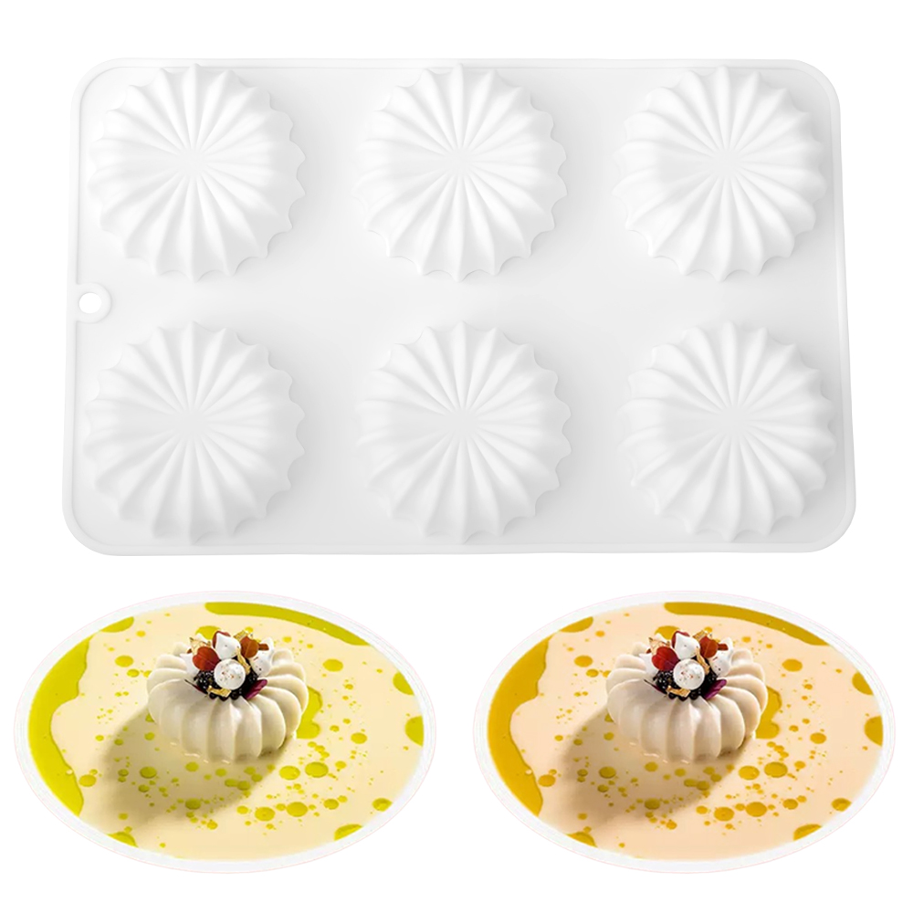 แม่พิมพ์เค้กมูสทรงกลมขอบหยัก 6 - Eco Soap บทวิจารณ์และราคา