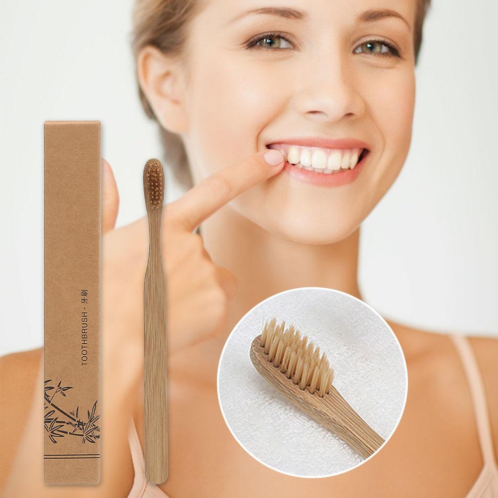 1-100 ชิ้น แปรงสีฟันถ่านไม้ไผ่ - Bamboo Toothbrush บทวิจารณ์และราคา