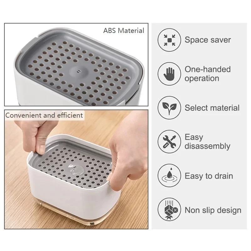 ที่จ่ายสบู่เหลว 2in1 พร้อมที่ว - Eco Sponge บทวิจารณ์และราคา