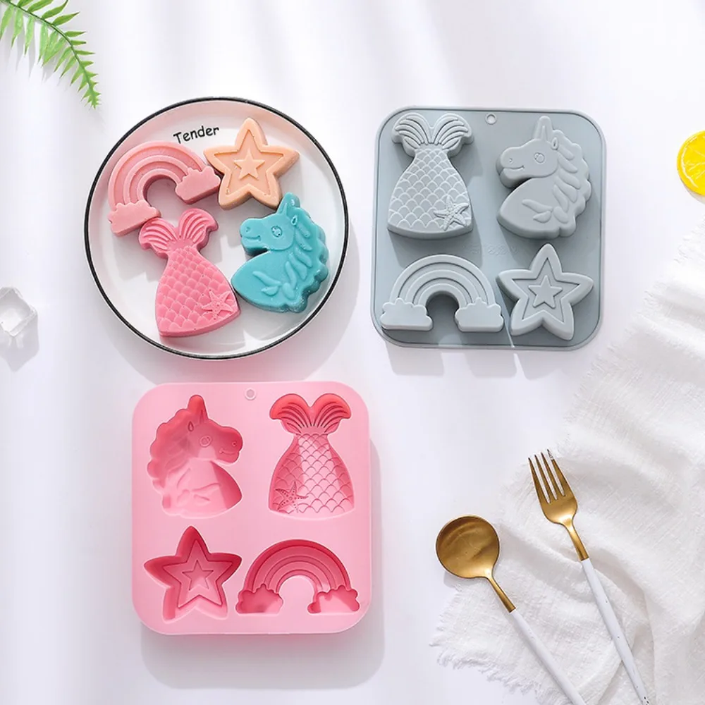 4 หลุม Star Rainbow แม่พิมพ์ช็ - Eco Soap บทวิจารณ์และราคา
