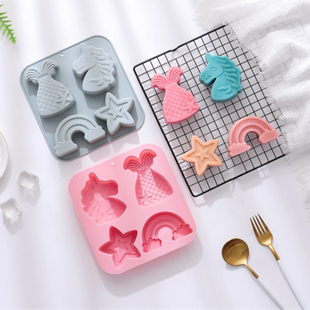 4 หลุม Star Rainbow แม่พิมพ์ช็ - Eco Soap บทวิจารณ์และราคา