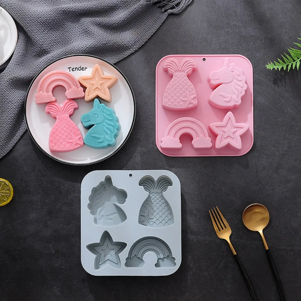 4 หลุม Star Rainbow แม่พิมพ์ช็ - Eco Soap บทวิจารณ์และราคา
