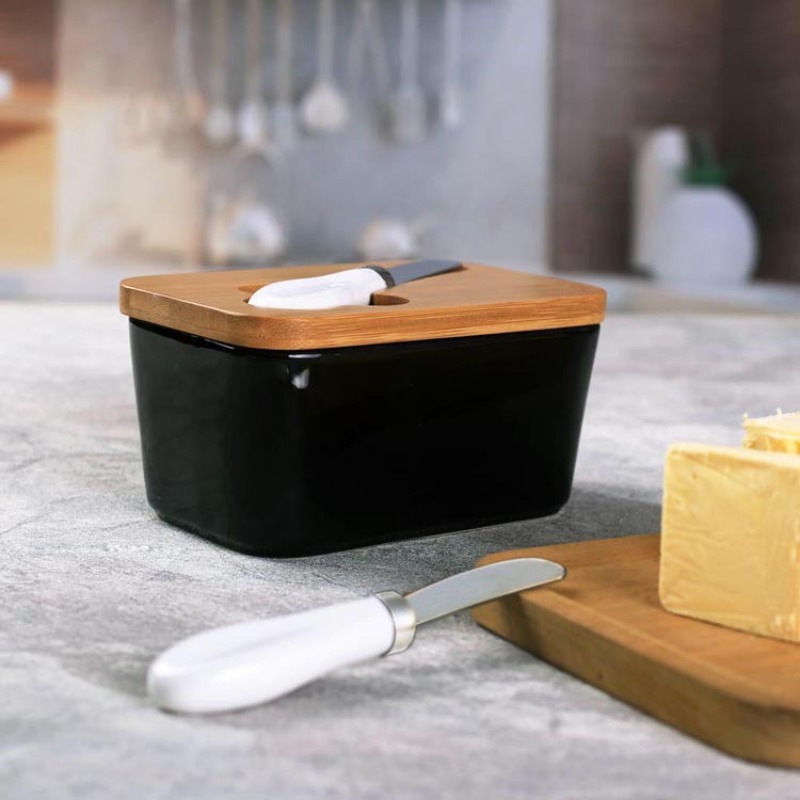 Simple เซรามิคจานเนยไม้ไผ่มีดเ - Bamboo Cutlery บทวิจารณ์และราคา