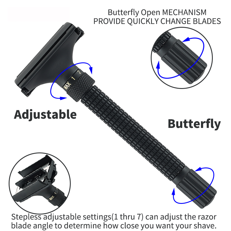 ปรับความแม่นยํามีดโกนผู้ชาย-Do - Safety Razor Handle บทวิจารณ์และราคา