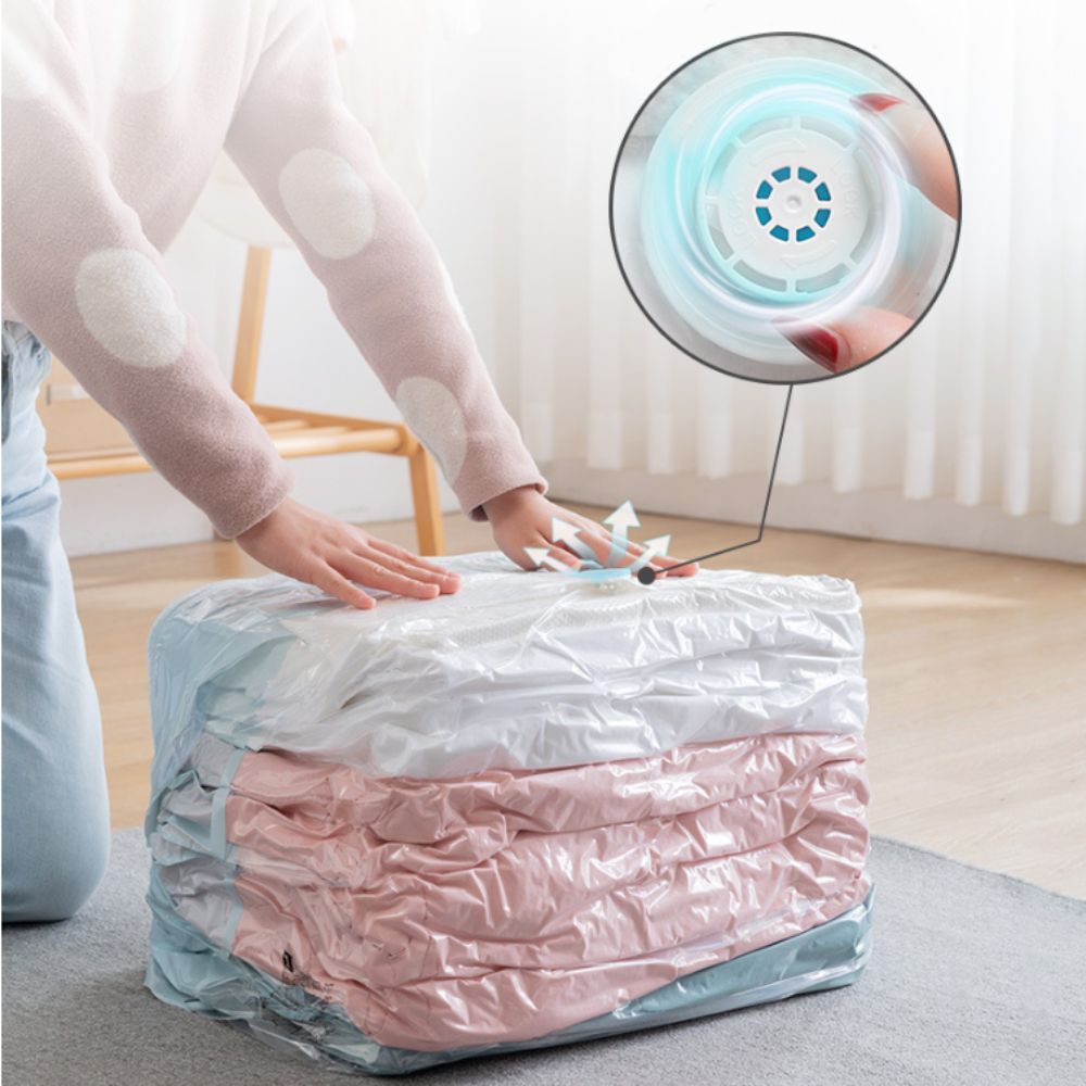 ถุงเก็บของสุญญากาศแบบกดและปิดผ - Reusable Bag บทวิจารณ์และราคา