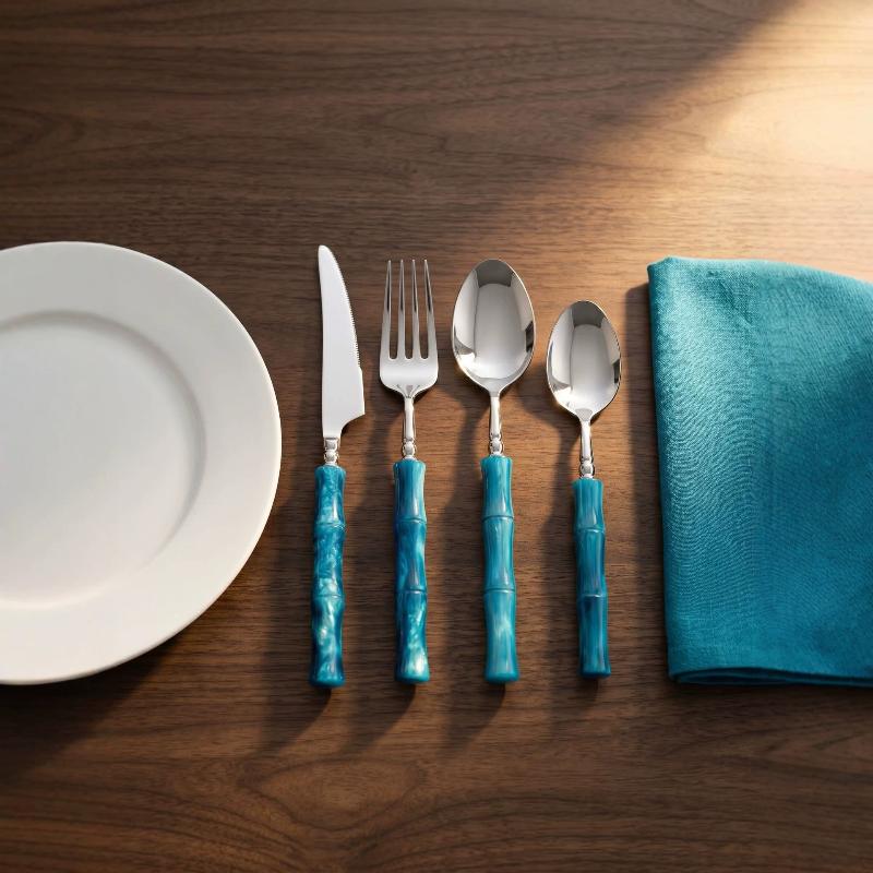 ชุดช้อนส้อมสแตนเลส 304 ด้ามไม้ - Bamboo Cutlery บทวิจารณ์และราคา